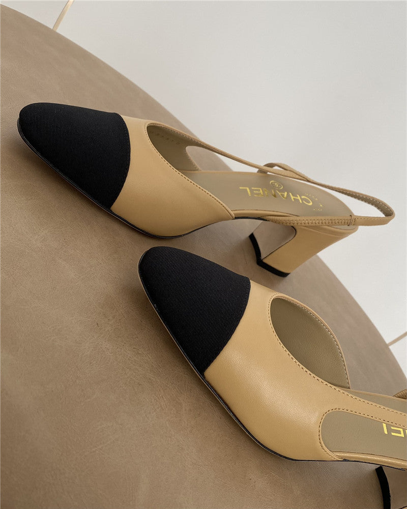 High Quality Luxury Chanel 6.5Cm Sling-Back Classic Single Shoes product detail