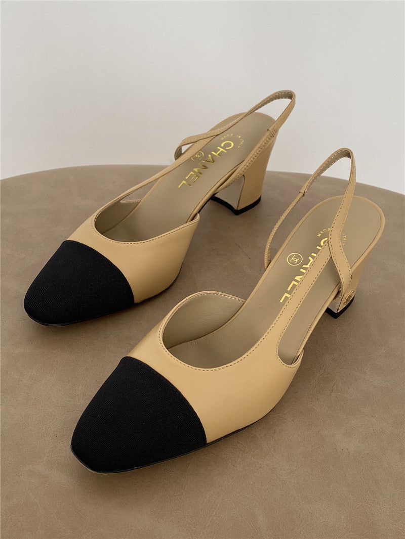 High Quality Luxury Chanel 6.5Cm Sling-Back Classic Single Shoes product detail