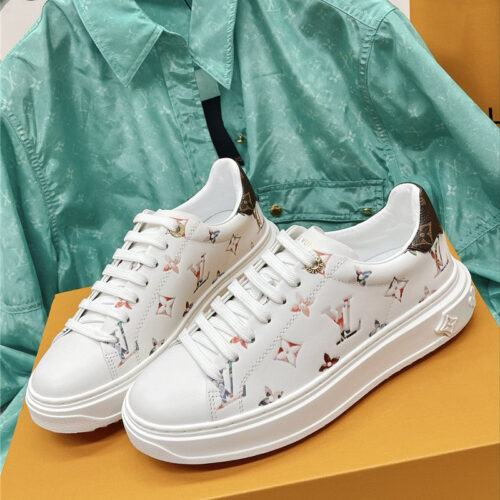High Quality Luxury Louis Vuitton Classic Platform Sneakers – Style 82947 alternate view