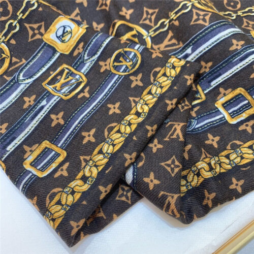 High Quality Luxury Louis Vuitton Monogram Forever Cashmere Scarf – Style 26651 product detail