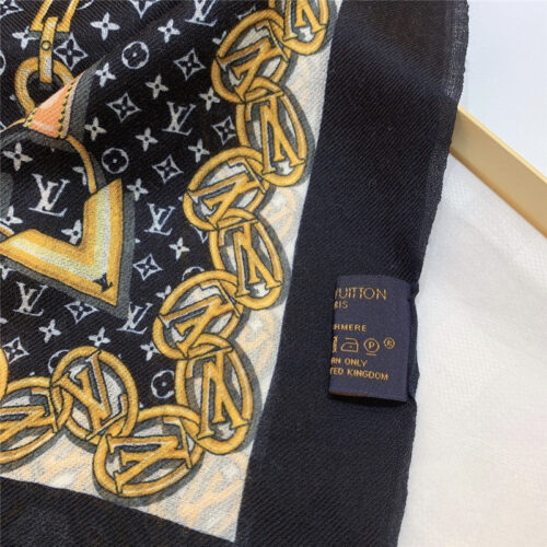 High Quality Luxury Louis Vuitton Monogram Forever Cashmere Scarf – Style 26650 product detail