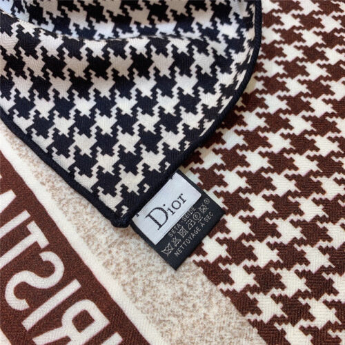 High Quality Luxury Dior Houndstooth Cashmere Scarf product detail