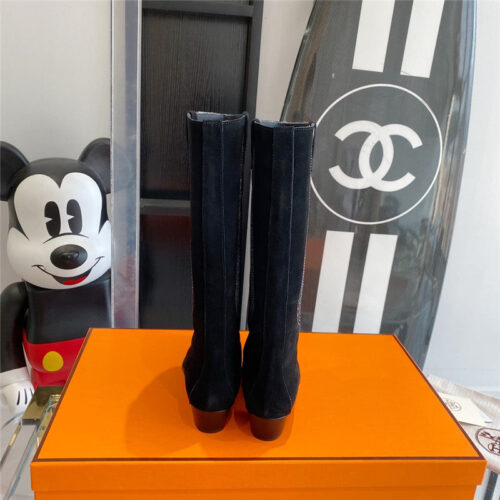 High Quality Luxury Hermes Embroidered Long Boots product detail
