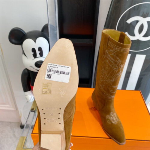 High Quality Luxury Hermes Embroidered Long Boots – Style 63715 product detail