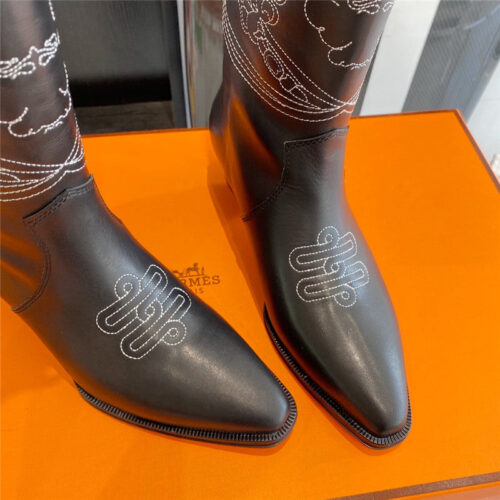 High Quality Luxury Hermes Embroidered Long Boots – Style 29251 product detail