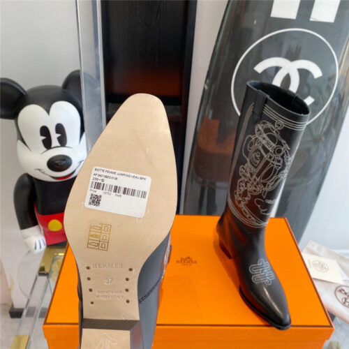 High Quality Luxury Hermes Embroidered Long Boots – Style 29251 product detail