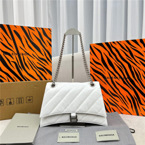 High Quality Luxury Balenciaga Crush Bag White product image