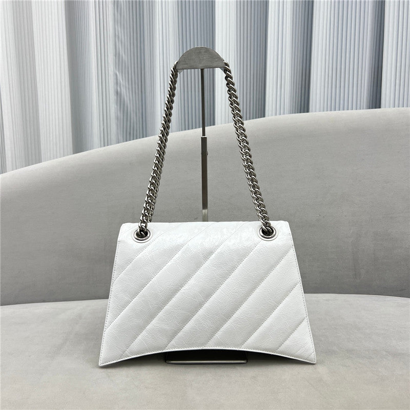 High Quality Luxury Balenciaga Crush Bag White product detail