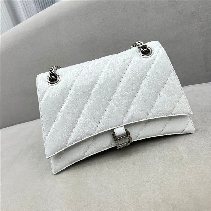 High Quality Luxury Balenciaga Crush Bag White product detail