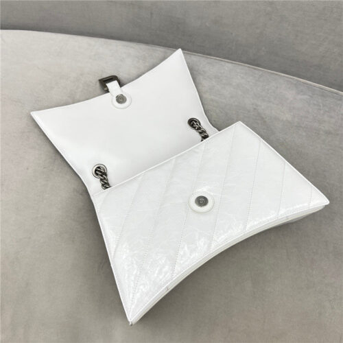 High Quality Luxury Balenciaga Crush Bag White product detail