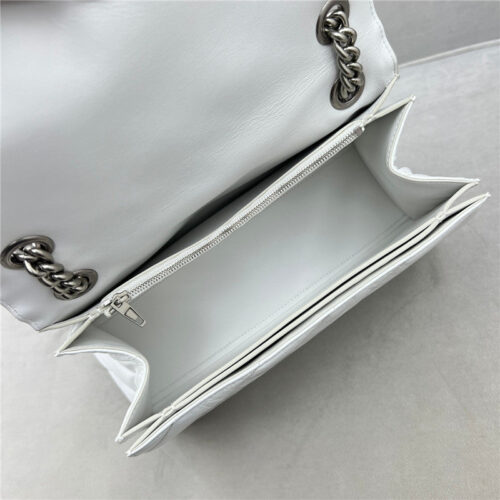 High Quality Luxury Balenciaga Crush Bag White product detail