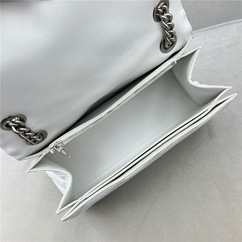 High Quality Luxury Balenciaga Crush Bag White product detail