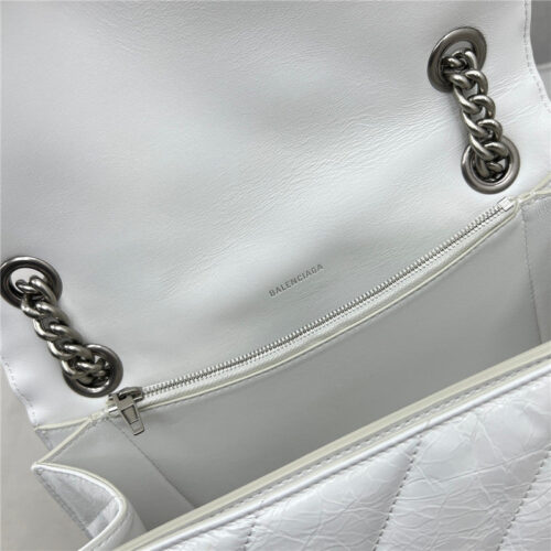 High Quality Luxury Balenciaga Crush Bag White product detail