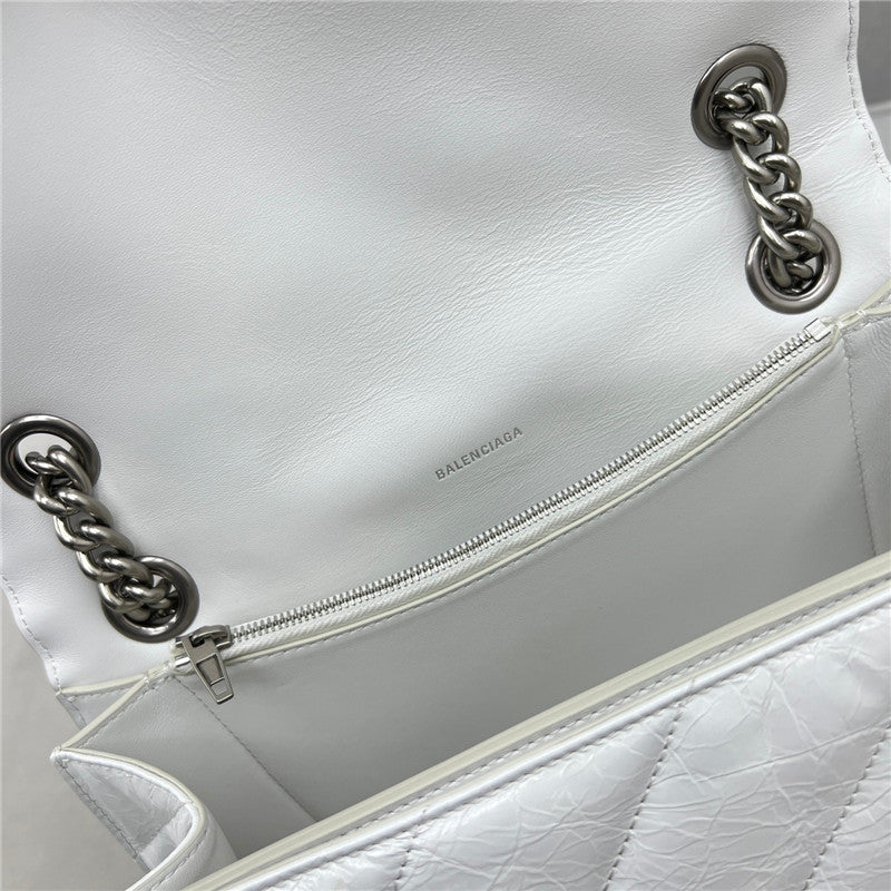 High Quality Luxury Balenciaga Crush Bag White product detail