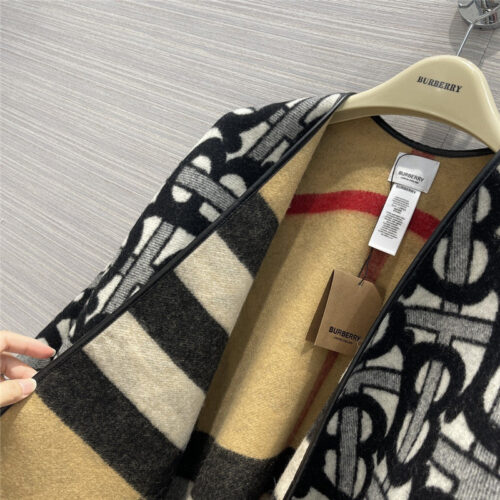 High Quality Luxury Burberry Cashmere Shawl Scarf Cape – Style 24605 product detail