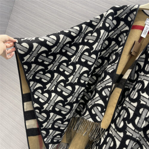 High Quality Luxury Burberry Cashmere Shawl Scarf Cape – Style 24605 product detail