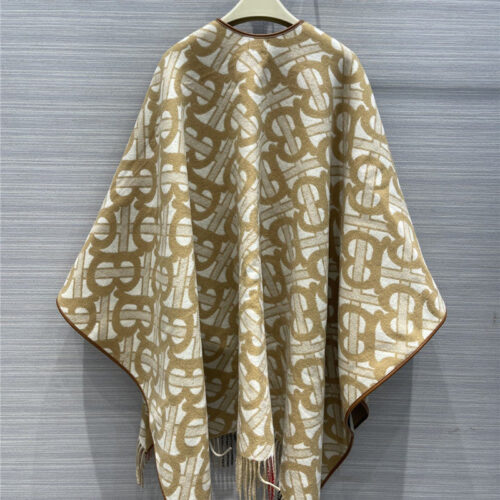 High Quality Luxury Burberry Cashmere Shawl Scarf Cape – Style 24601 alternate view