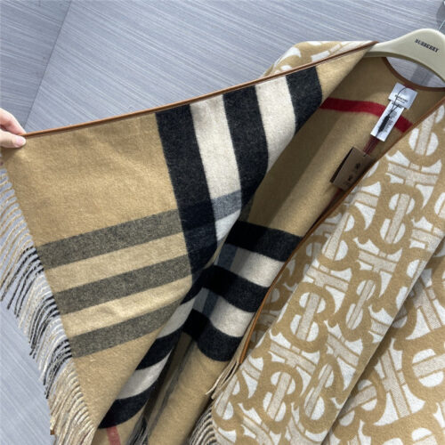High Quality Luxury Burberry Cashmere Shawl Scarf Cape – Style 24601 product detail