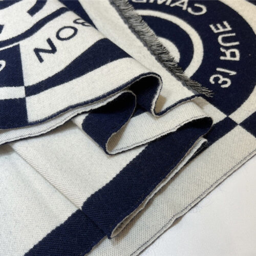 High Quality Luxury Chanel Logo Reversible Wool Scarf – Style 25112 product detail