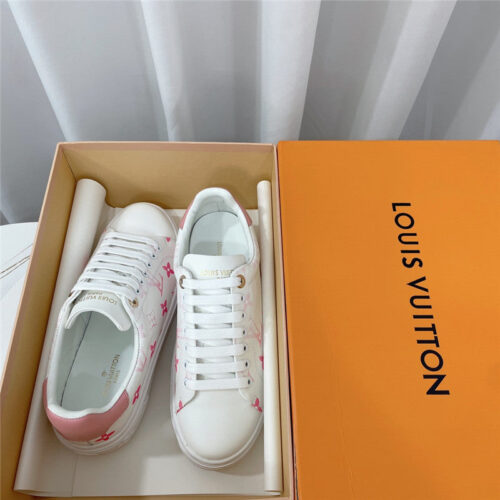 High Quality Luxury Louis Vuitton Classic Printed White Shoes