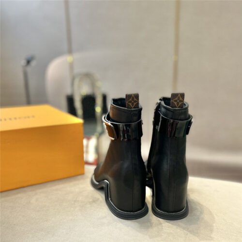 High Quality Luxury Louis Vuitton Open Toe Ankle Boots product detail