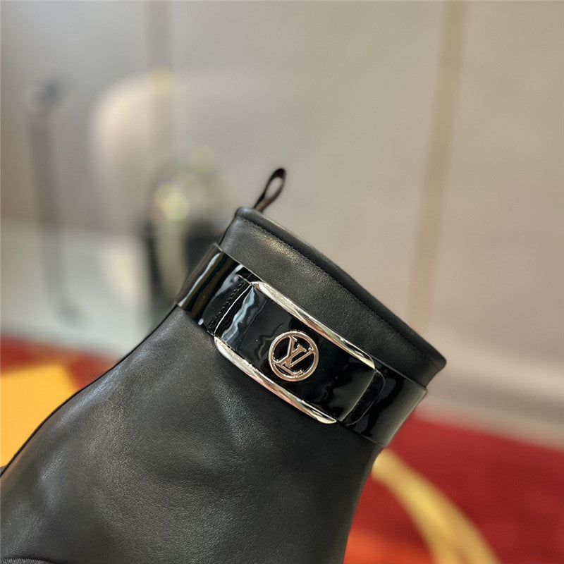 High Quality Luxury Louis Vuitton Open Toe Ankle Boots product detail