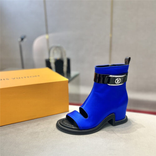 High Quality Luxury Louis Vuitton Open Toe Ankle Boots – Style 20899 product detail