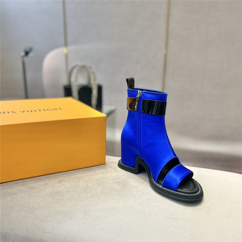 High Quality Luxury Louis Vuitton Open Toe Ankle Boots – Style 20899 product detail