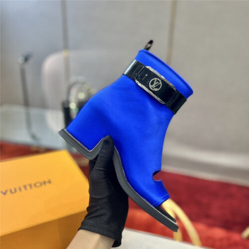 High Quality Luxury Louis Vuitton Open Toe Ankle Boots – Style 20899 product detail