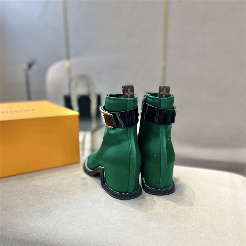 High Quality Luxury Louis Vuitton Open Toe Ankle Boots – Style 81347 product detail