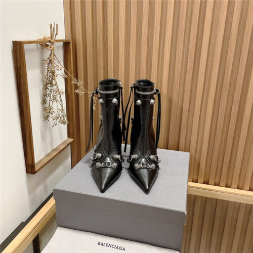 High Quality Luxury Balenciaga Buckled Ankle Boots alternate view