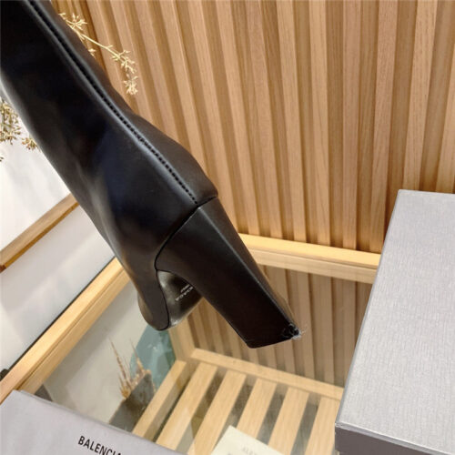 High Quality Luxury Balenciaga High Heel Pointed Long Boots product detail