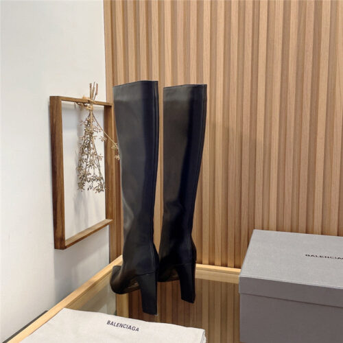 High Quality Luxury Balenciaga High Heel Pointed Long Boots product detail