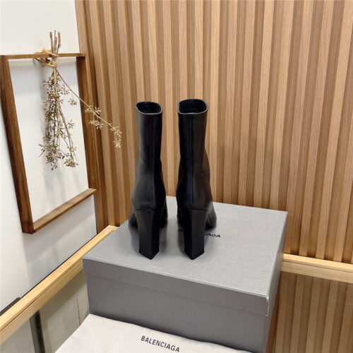 High Quality Luxury Balenciaga High Heel Pointed Ankle Boots product detail