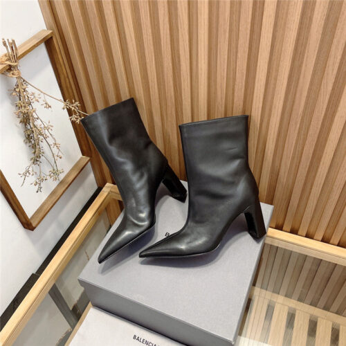 High Quality Luxury Balenciaga High Heel Pointed Ankle Boots product detail