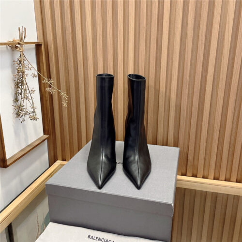 High Quality Luxury Balenciaga High Heel Pointed Ankle Boots product detail