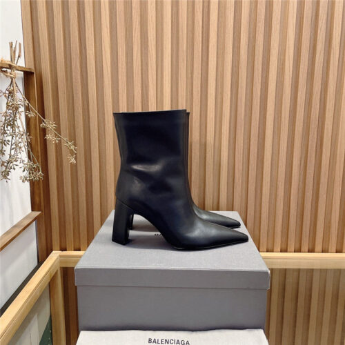 High Quality Luxury Balenciaga High Heel Pointed Ankle Boots product detail