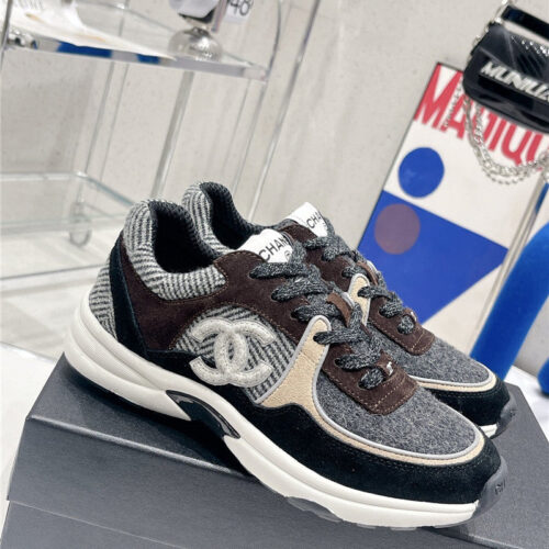 High Quality Luxury Chanel Logo Casual Sneakers Womens – Style 77702