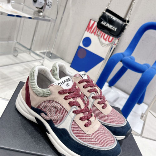 High Quality Luxury Chanel Logo Casual Sneakers Womens – Style 12166