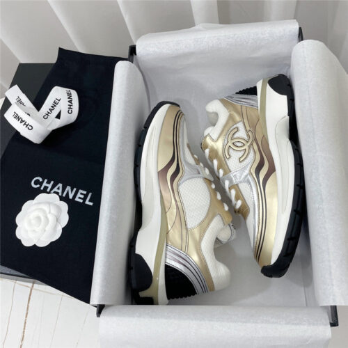 High Quality Luxury Chanel Patchwork Upper Sneakers alternate view