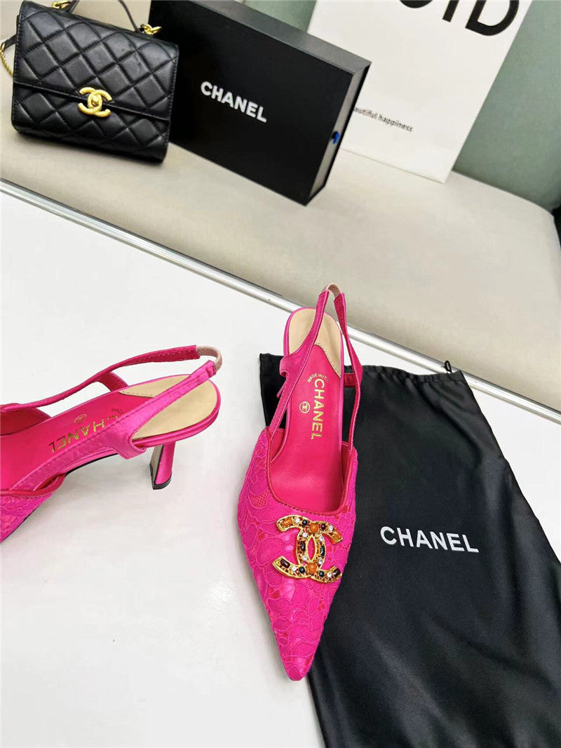 High Quality Luxury Chanel Pearl Double C Pendant Diamond Shoes – Style 83078 product detail