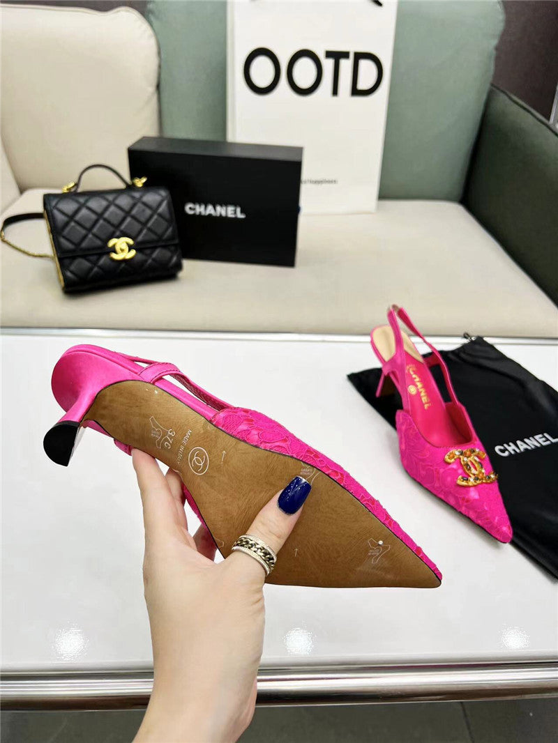High Quality Luxury Chanel Pearl Double C Pendant Diamond Shoes – Style 83078 product detail