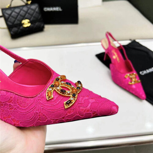 High Quality Luxury Chanel Pearl Double C Pendant Diamond Shoes – Style 83078 product detail