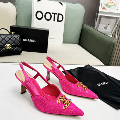 High Quality Luxury Chanel Pearl Double C Pendant Diamond Shoes – Style 83078 product detail