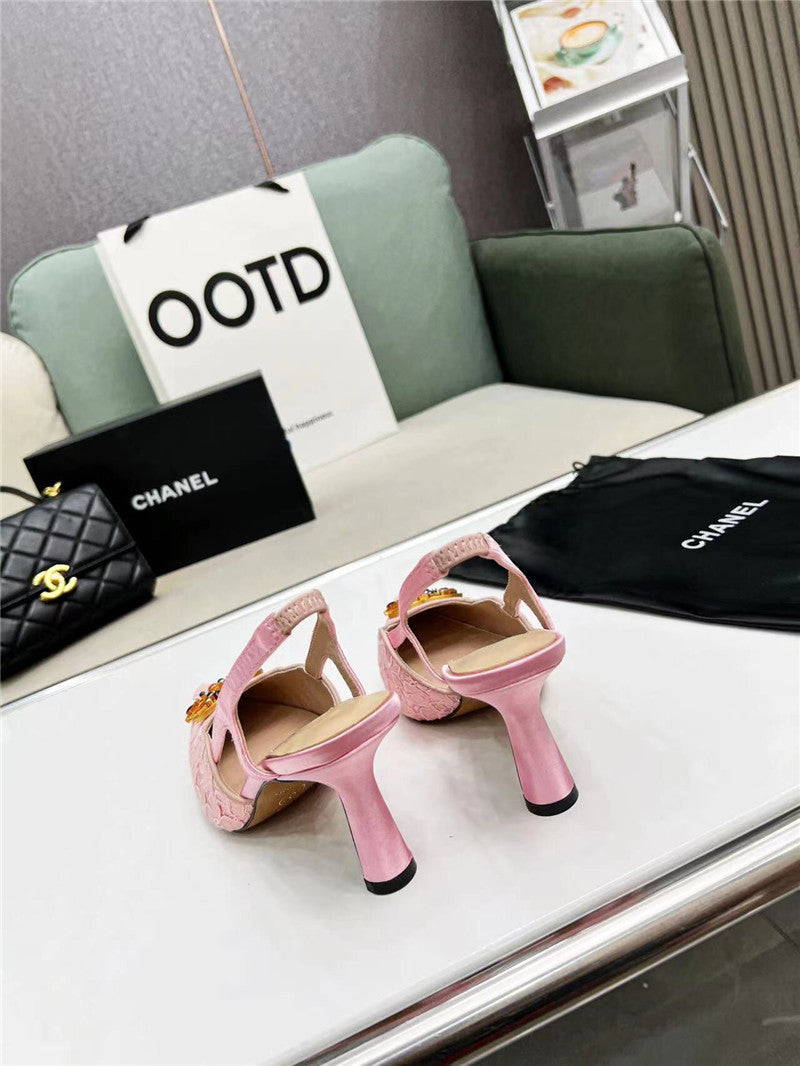 High Quality Luxury Chanel Pearl Double C Pendant Diamond Shoes – Style 26022 product detail