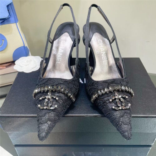 High Quality Luxury Chanel Pearl Double C Pendant Diamond Shoes – Style 88166 product detail