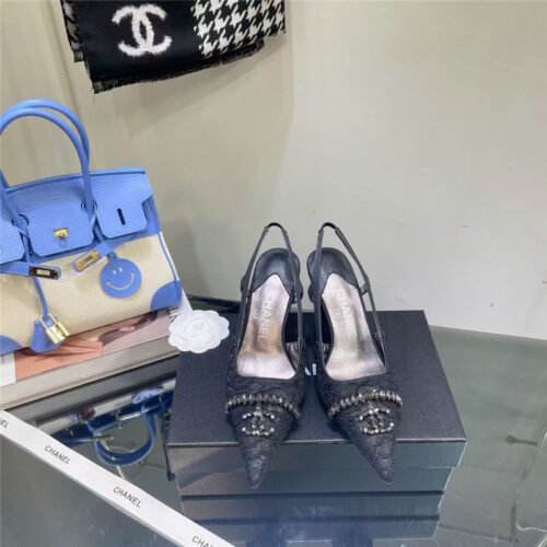 High Quality Luxury Chanel Pearl Double C Pendant Diamond Shoes – Style 88166 product detail