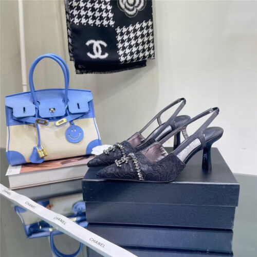 High Quality Luxury Chanel Pearl Double C Pendant Diamond Shoes – Style 88166