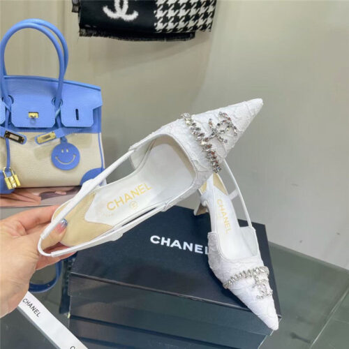 High Quality Luxury Chanel Pearl Double C Pendant Diamond Shoes – Style 57094 product detail
