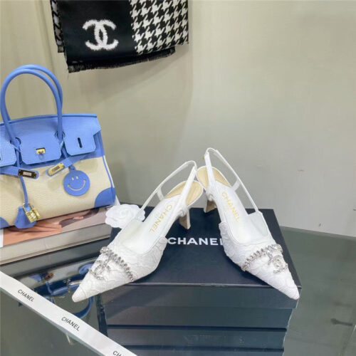 High Quality Luxury Chanel Pearl Double C Pendant Diamond Shoes – Style 57094 product detail